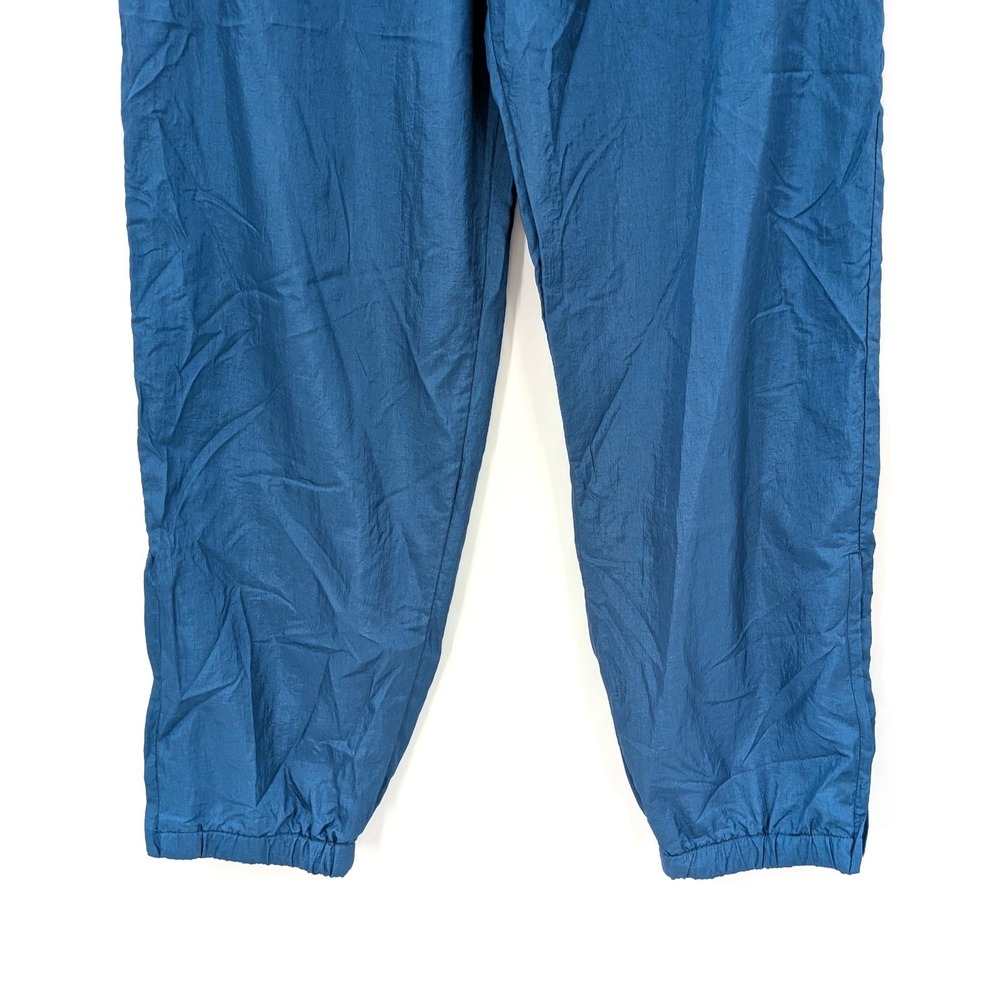 Y2K Blue Nylon Jogger Pants Mens Vintage 1993 Techwear Athleisure Streetwear - Picture 5 of 9